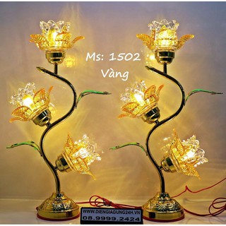 ĐÈN THỜ LED CAO CẤP 1502 CHỮ S (48cm) 1 CẶP