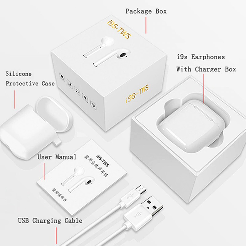 Tai nghe không dây Bluetooth 5.0 i9S TWS