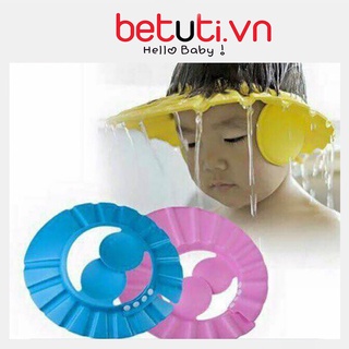 Mũ/nón tắm chắn nước có vành che tai cho bé
