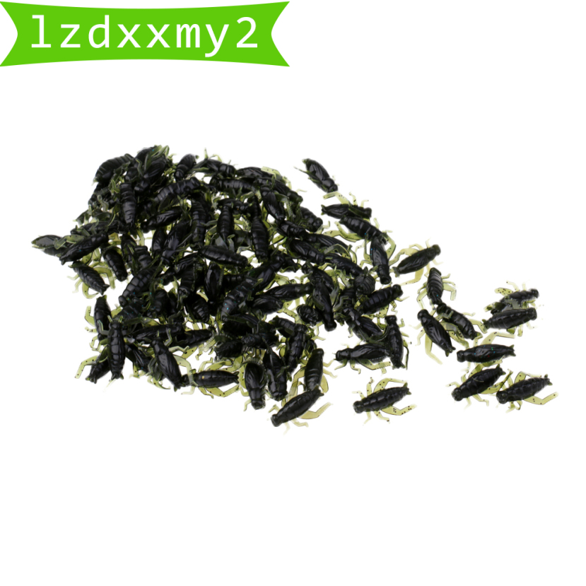 Newest 100pcs Soft Fishing Lures Cricket Insects Baits Insect Bait Artificial Lure