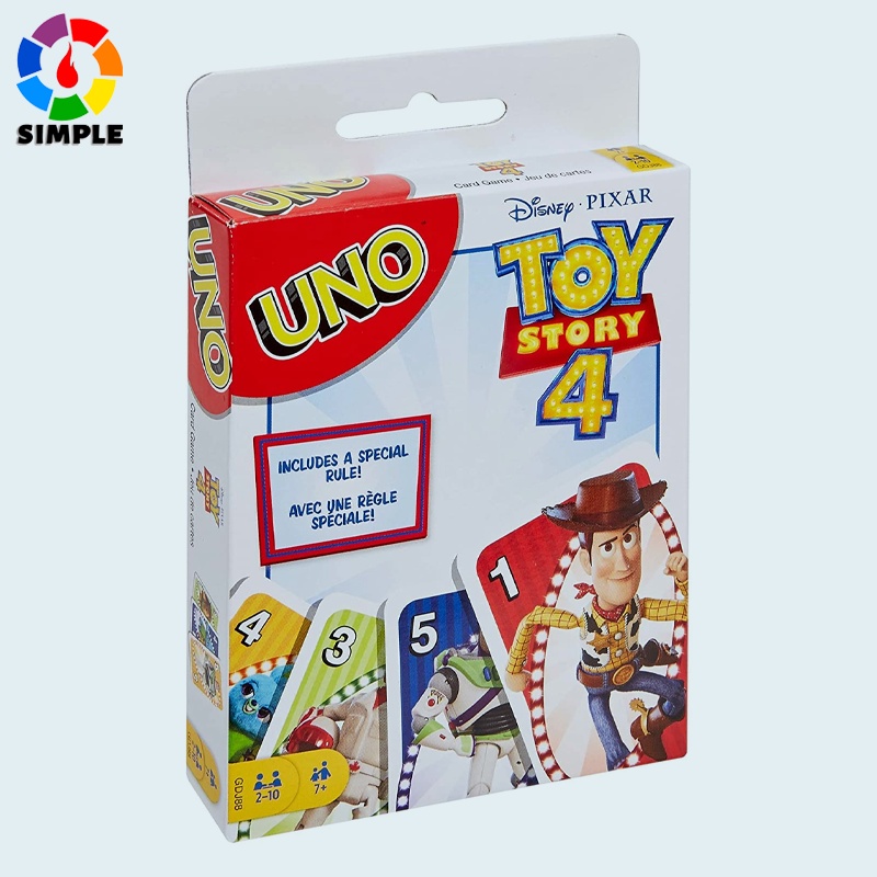 UNO Featuring Disney Pixar Toy Story 4 DISNEY Bộ Thẻ Bài Uno Trong Phim Hoạt Hình Toy Story 4