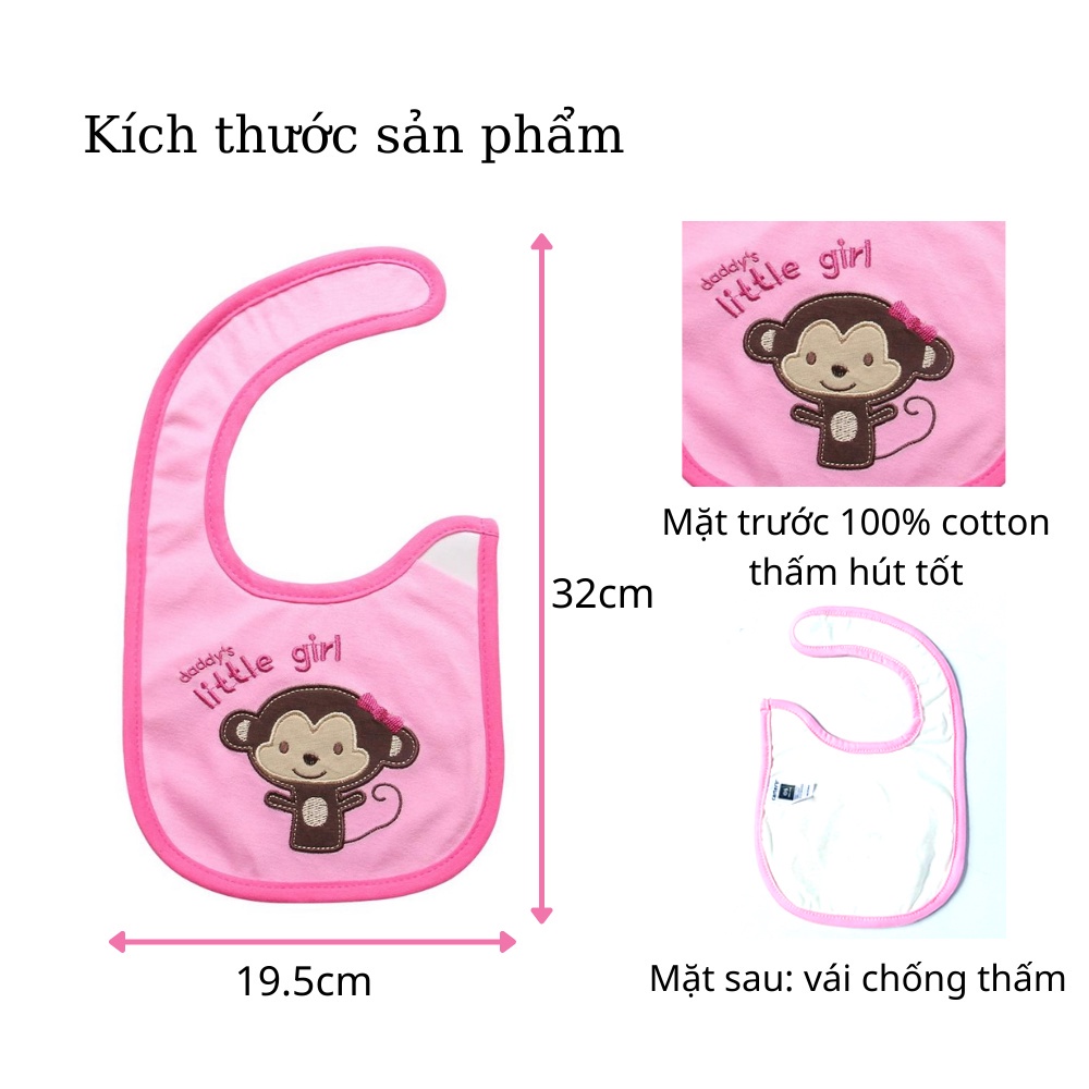 Yếm ăn dặm 3 lớp siêu xinh cho bé