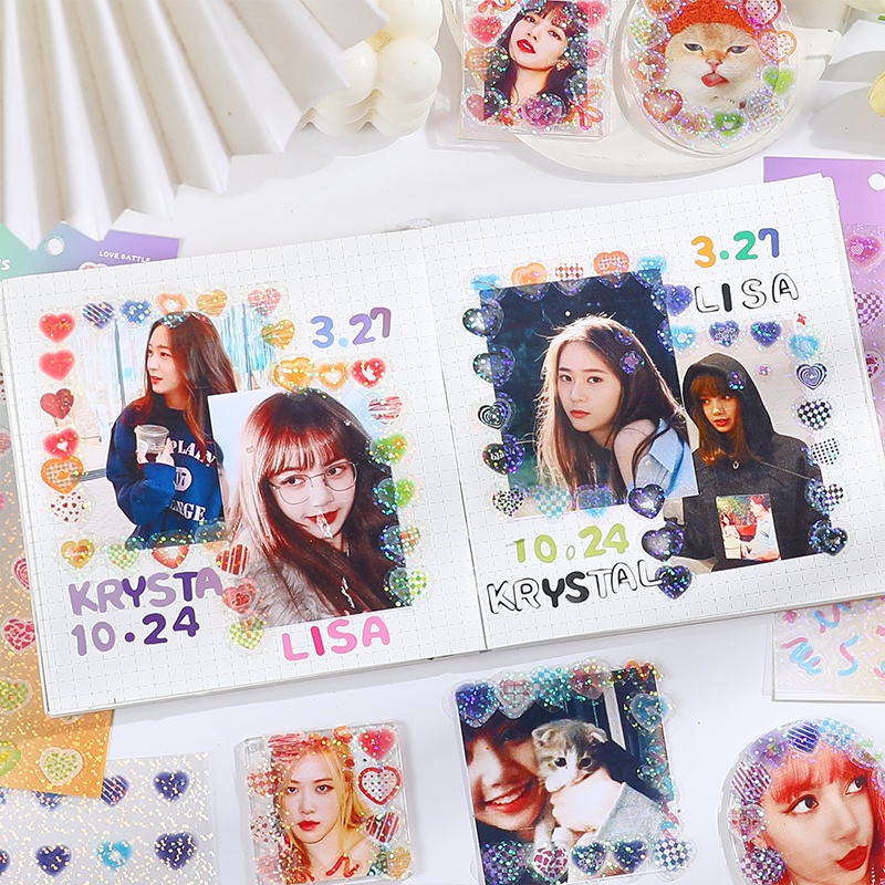 Set 2 Tấm Sticker Dán Trang Trí Sổ Tay DIY