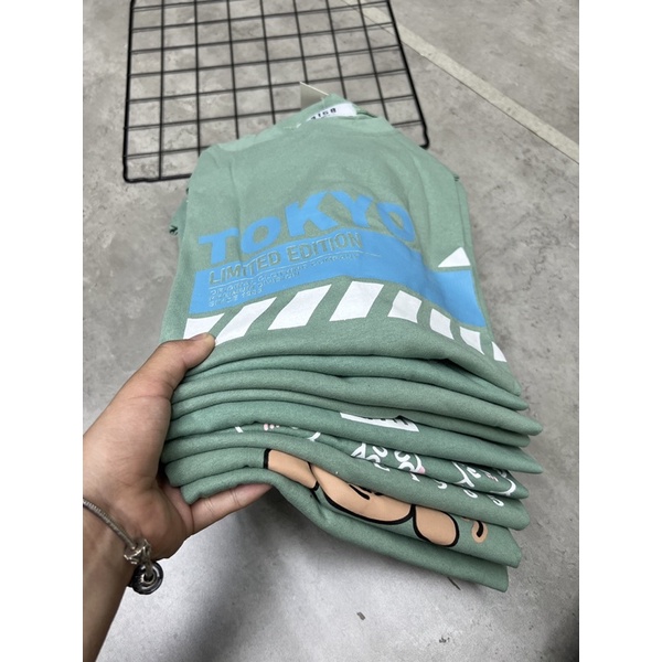 ( Xả kho ) Áo phông tay lỡ 3158 XANH MINT