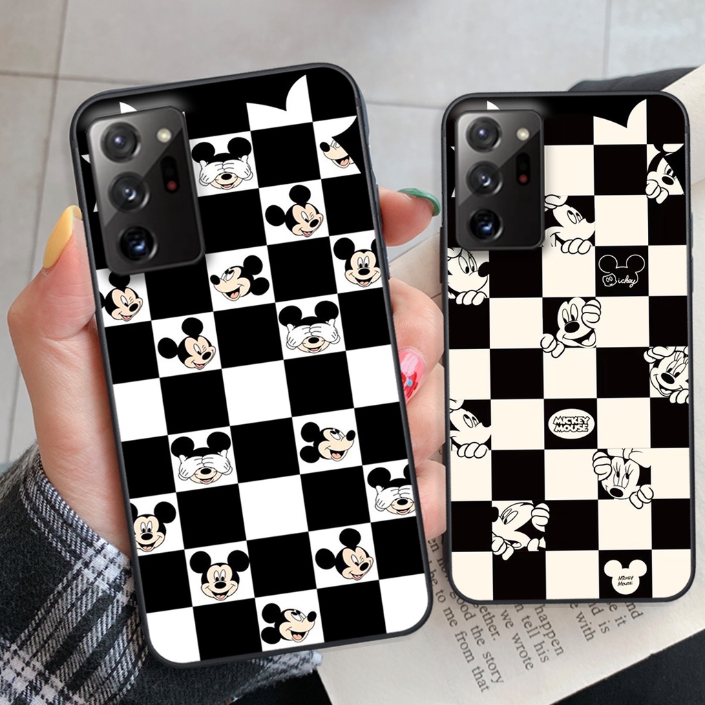 Ốp lưng Samsung Note 20 / Note 20 Plus / Note 20 Ultra / Note 20+ trái tim họa tiết caro, mikey họa tiết beabrick cute