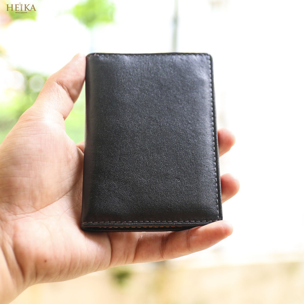 Ví da nam thời trang mini compact thương hiệu Heika