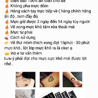 Mực xăm henna hàng có sẵn 😘