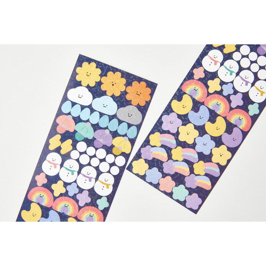 Set 2 Tấm Sticker ARTBOX Hàn Quốc Hình Thời Tiết Đáng Yêu