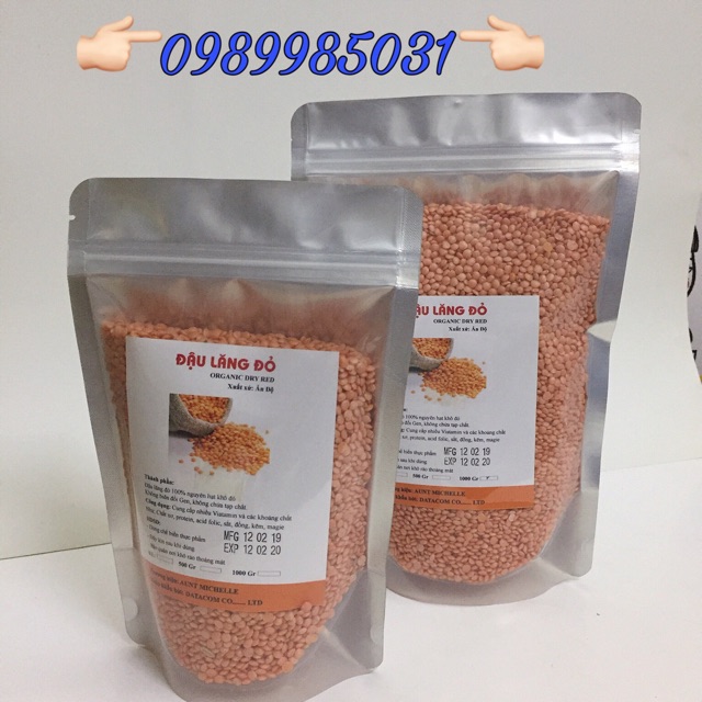 Đậu Lăng đỏ túi zip 500g
