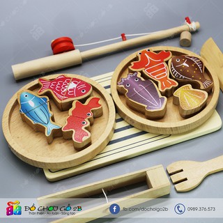 Đồ chơi gỗ Bộ câu cá làm bếp