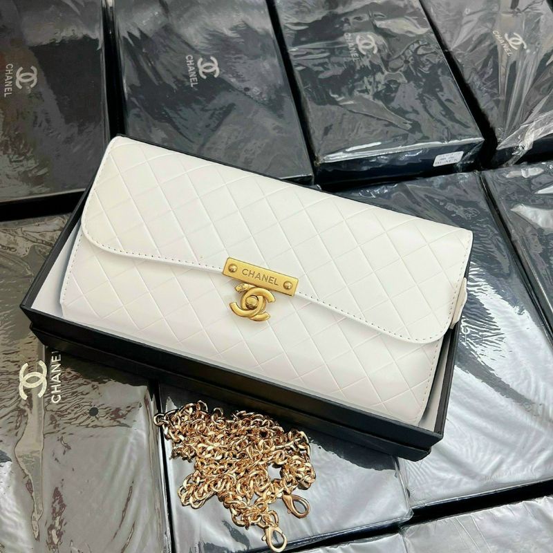 Ví cầm tay nữ, size 25, có dây đeo chéo, fullbox