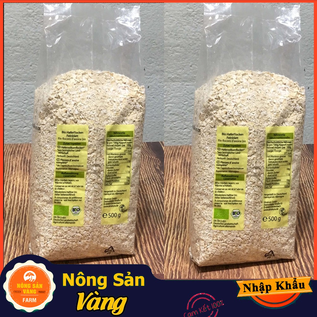 Yến mạch tươi nguyên chất Hafer Flocken 500gr (Cán vỡ 3 phút ăn liền) - Nhập Khẩu Từ Đức | BigBuy360 - bigbuy360.vn