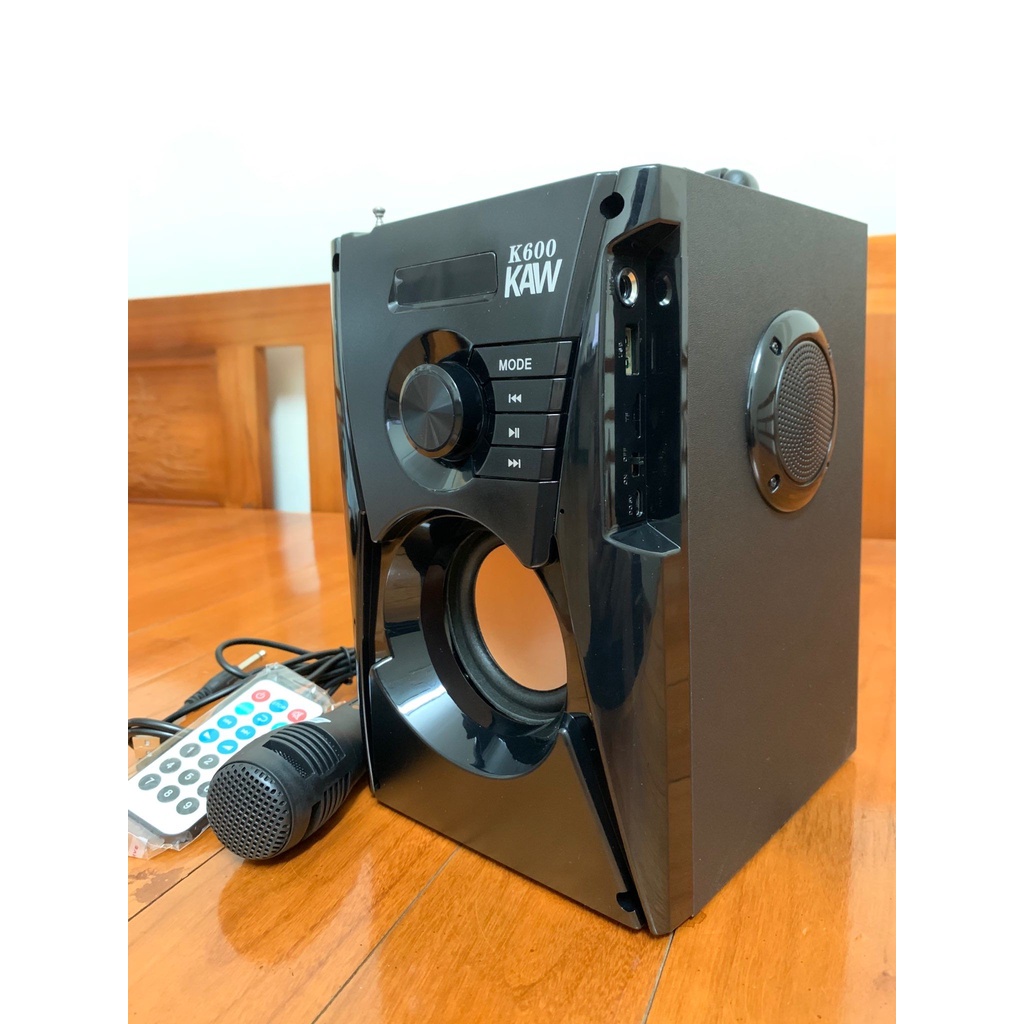 Loa karaoke Di Động, Loa Bluetooth Xách Tay KAW K600 Công Suất Lớn - Kiểu Dáng Sang Trọng