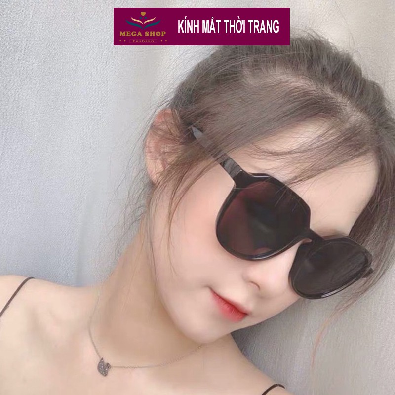 Kính râm thời trang nữ Hàn Quốc màu đen chống tia cực tím UV400 cực xinh, dễ phối đồ | BigBuy360 - bigbuy360.vn