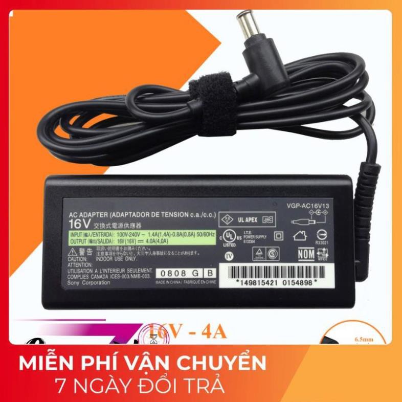 BỘ SẠC LAPTOP SONY 16V - 4A - Adapter SONY 16V - 4A