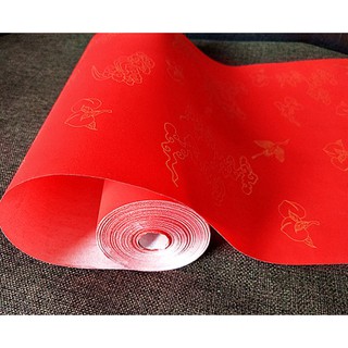 [CỔ NGHỆ THƯƠNG PHẨM] [Hàng Có Sẵn]Liễn Đỏ Cuộn Long Phụng Tiên Hạc