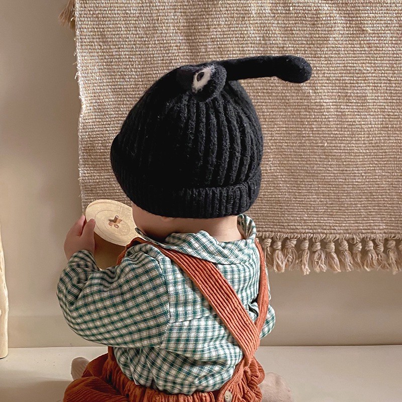 [SIÊU ẤM] Mũ len cho bé ốc sên mắt dài phong cách hàn quốc bé từ 6 tháng - 4 tuổi