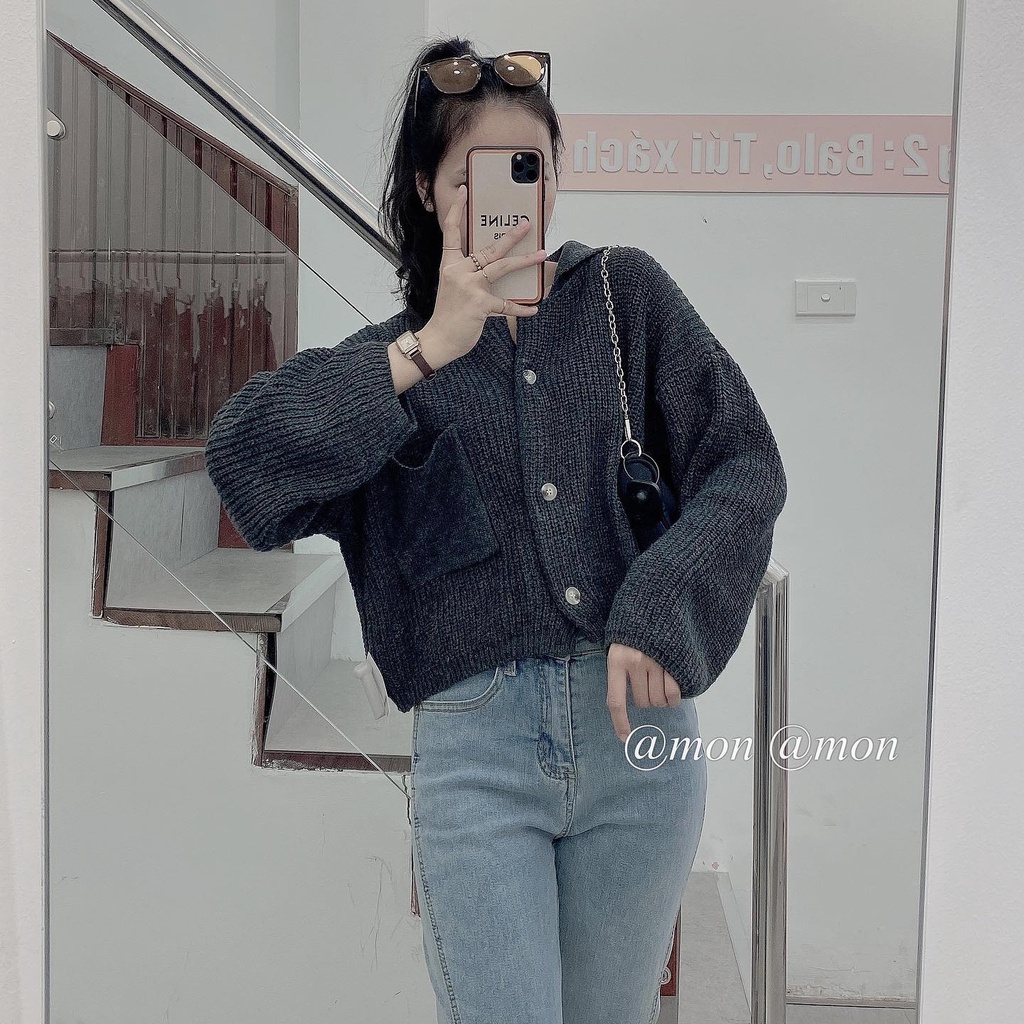 210715 Áo polo len trơn - áo len nữ thời trang ulzzang freesize 3 màu | BigBuy360 - bigbuy360.vn