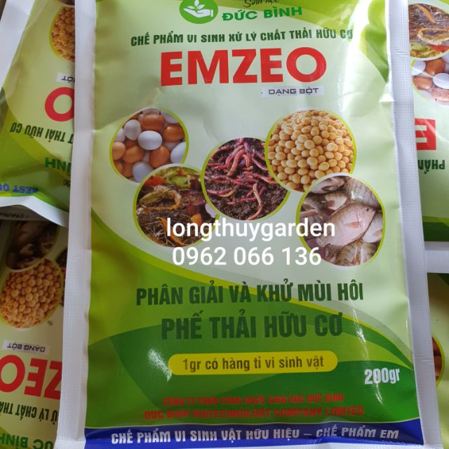 Chế phẩm EMZEO xử lí chất thải hữu cơ