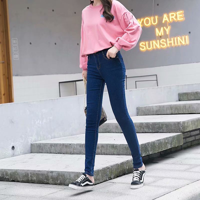 Daduhey Quần Jean Skinny Lưng Cao Ôm Dáng Thời Trang 2020 Cho Nữ