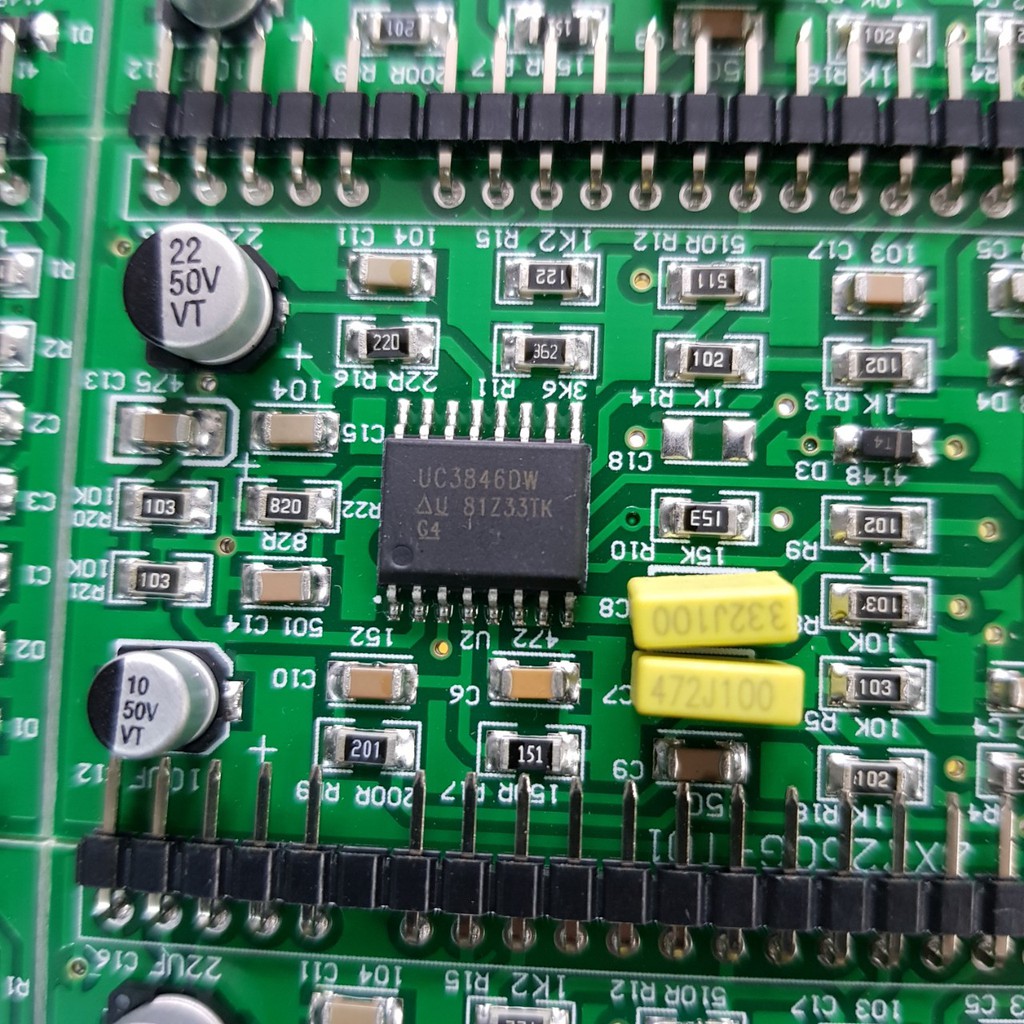 Bo mạch máy hàn điện tử IC 3846  TL 084  24 chân