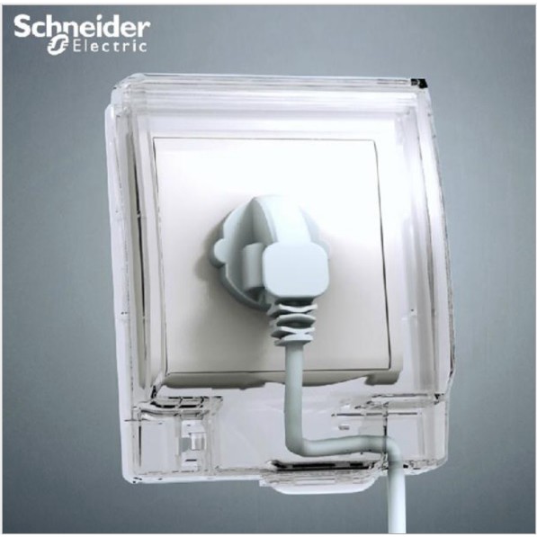 Mặt che mưa phòng thấm nước dùng cho công tắc, ổ cắm mặt vuông IP55 Schneider