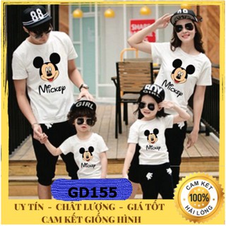 Áo Gia Đình l Áo Phông MICKEY HOT HIT Chất Thun Cotton Mềm Mịn_Đủ Size_GD155