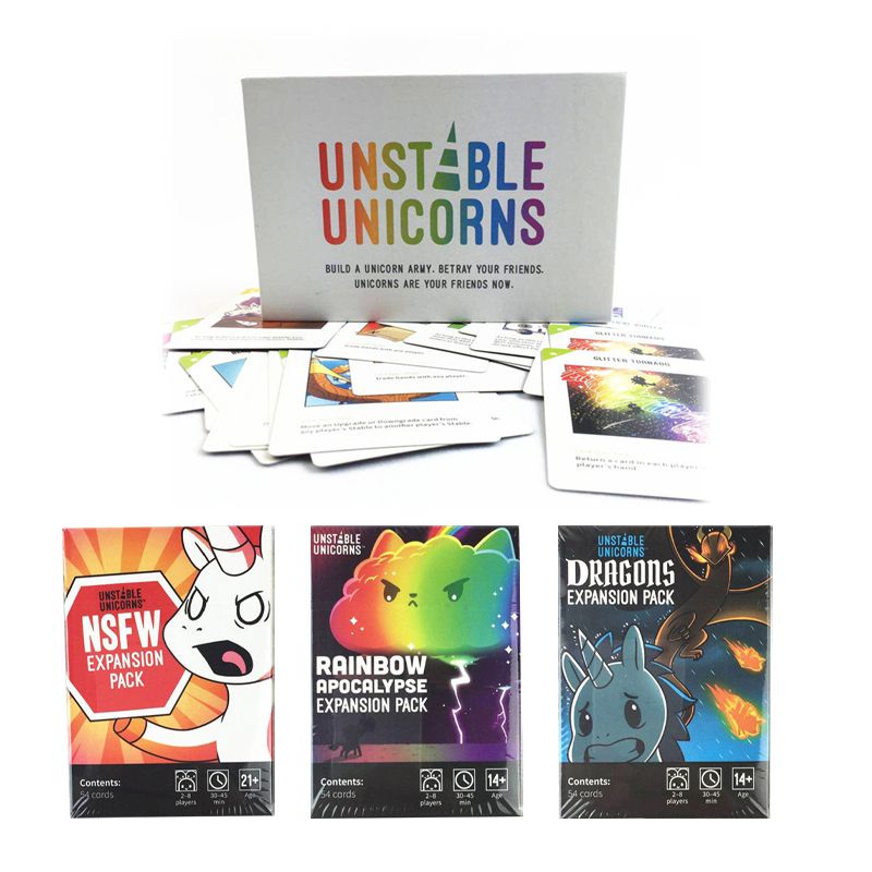 Bộ Thẻ Bài Trò Chơi Unstable Unicorns NSFW