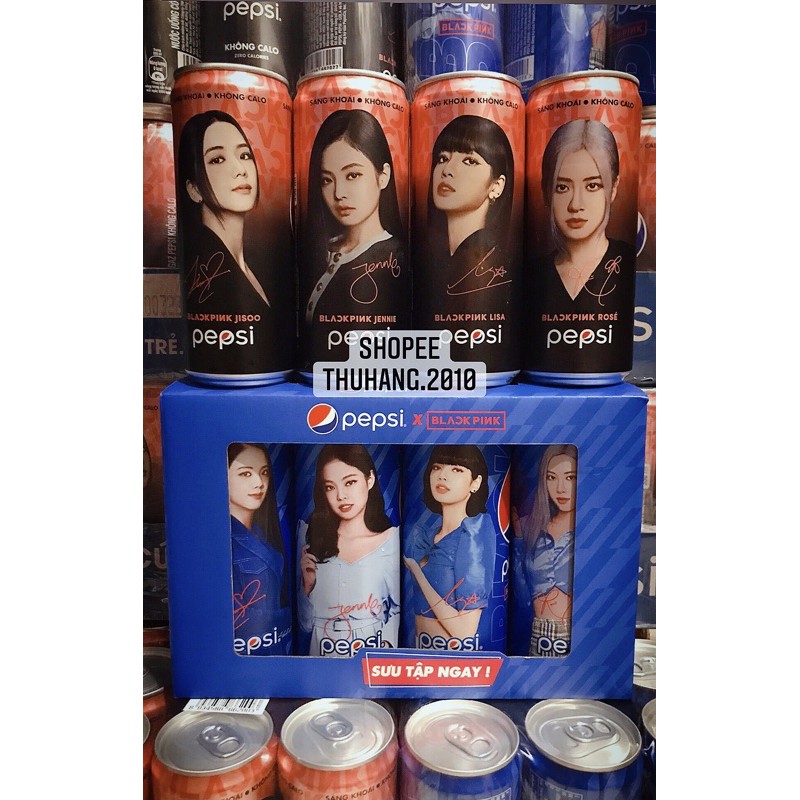 COMBO FULL PEPSI x BLACKPINK Phiên Bản Giới Hạn Có Chữ Ký 2021