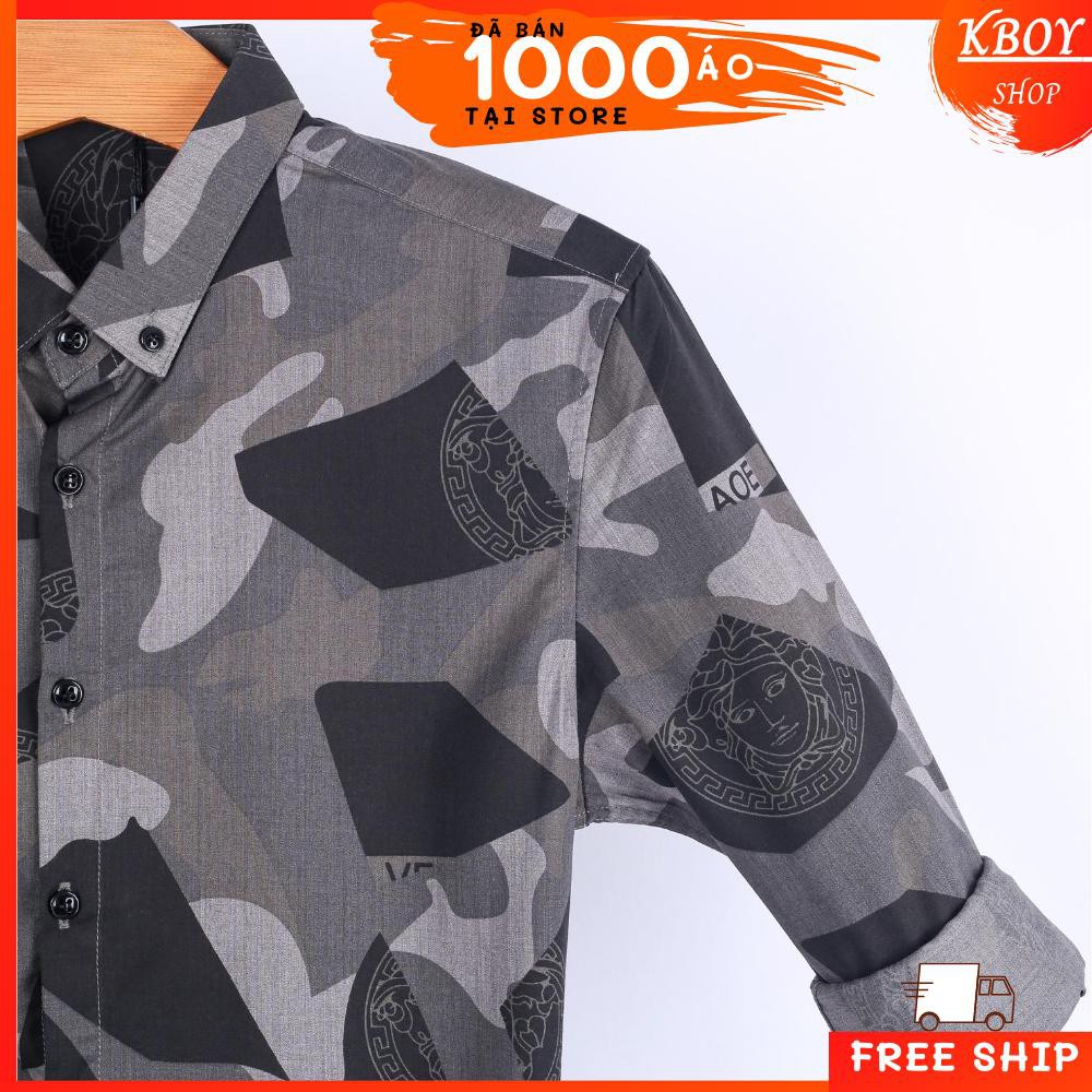 Áo sơ mi Sọc cao cấp- Nâu trắng/Xám/Xanh. Hàng quãng châu cao cấp.Thấm hút,co giãn tốt,bền màu,mền mịn - 6882 | BigBuy360 - bigbuy360.vn