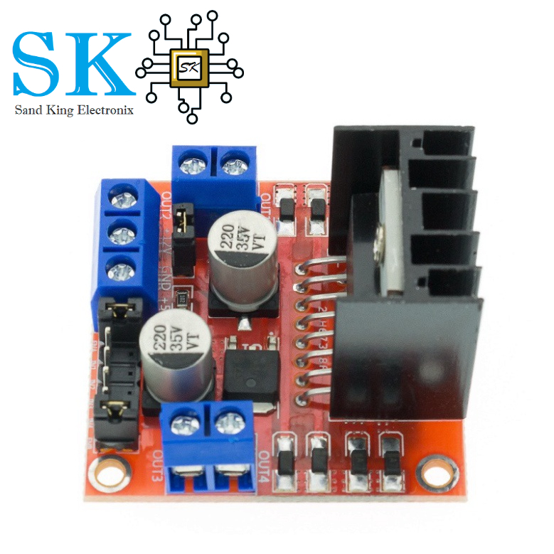 Mạch điều khiển Động cơ DC L298 - Mạch cầu H L298N PWM - module điều khiển Động cơ DC L298