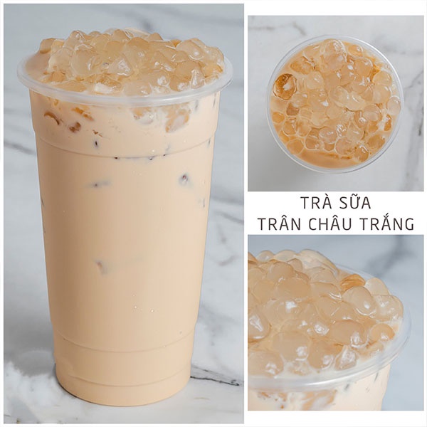 Trân Châu Trắng Thơm Dẻo NHALAM FOOD Nguyên Liệu Pha Trà Sữa Truyền Thống
