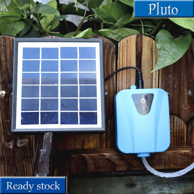 Solar Powered Oxygenator Water Oxygen Pump Pond Aerator Aquarium Airpump