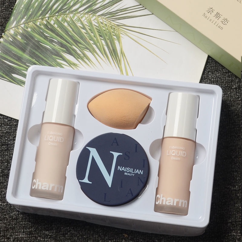 Kem Nền BB Dạng Lỏng Li Jiaqi Che Khuyết Điểm Kiểm Soát Dầu Dưỡng Ẩm Lâu Trôi Chất Liệu Da