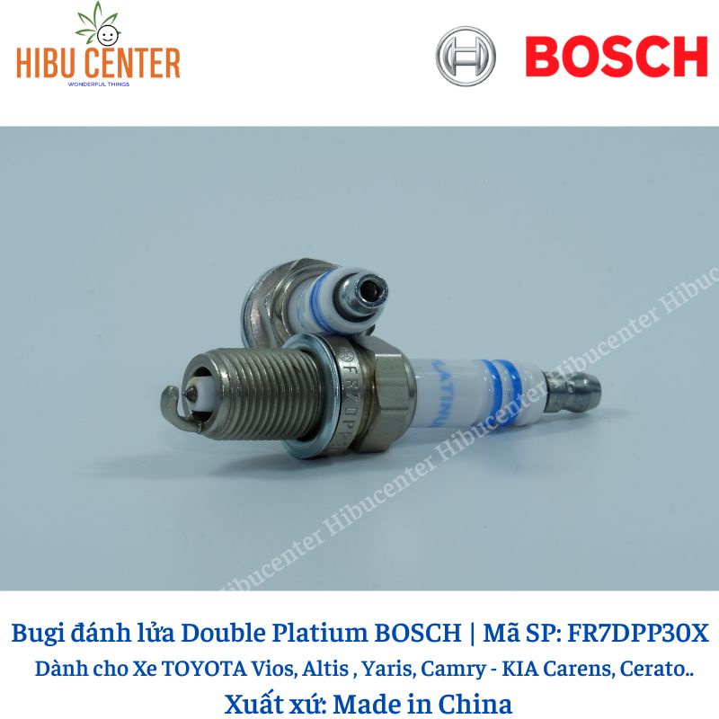 Bugi Chân Ngắn Double Platium BOSCH Fr7Dpp30X | Dành Cho Xe Toyota, Kia, Mazda, Hyundai ..