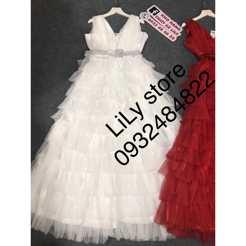 ĐẦM TẦNG KÈM THẮT LƯNG ( ảnh và video thật 1000% )