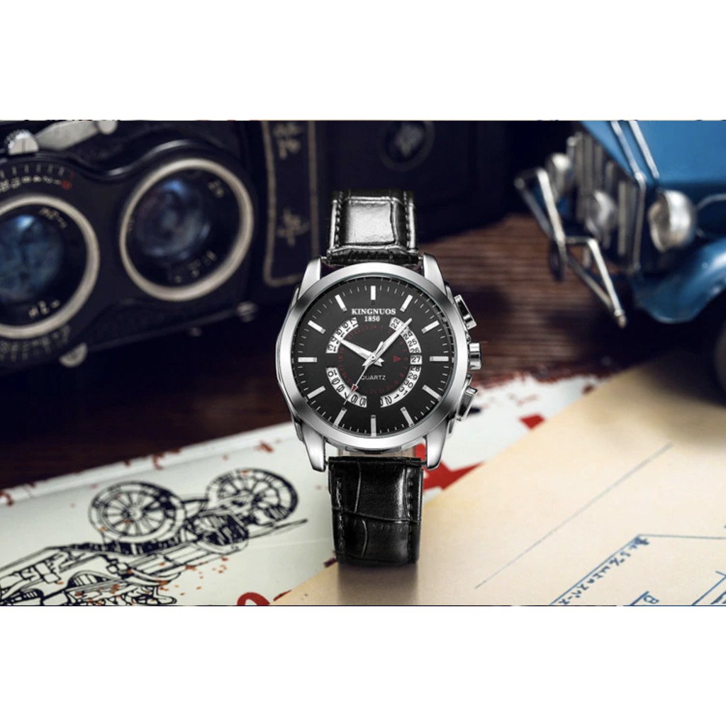 Đồng hồ nam giảm giá KINGNUOS 1850 chính hãng, kiểu dáng lịch lãm, chống nước tốt ( Mã: AK02 ) | BigBuy360 - bigbuy360.vn