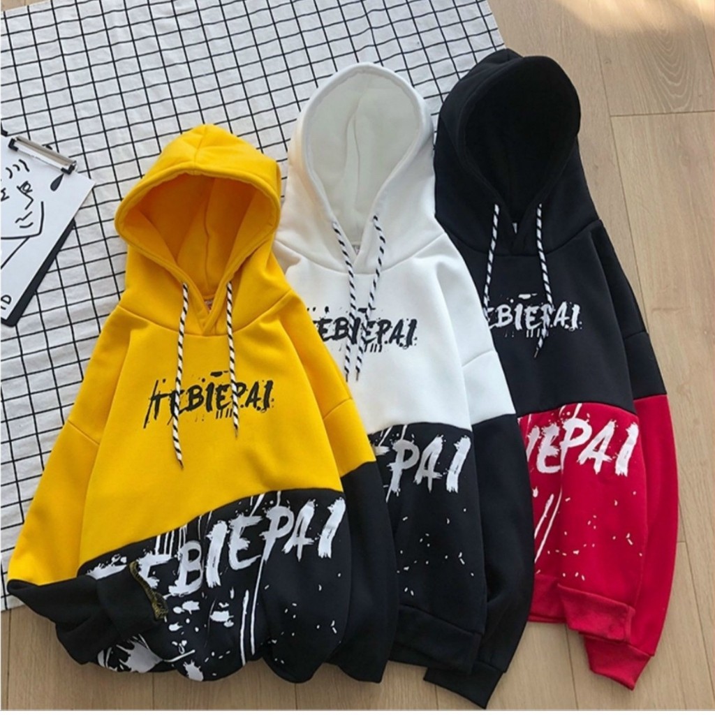 Áo khoác nỉ Hoodie KN22 trần bông cao cấp phối 2 màu, form unisex cho nam và nữ trẻ trung