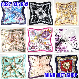 Khăn Lụa Turban Vuông Satin 50x50 CM