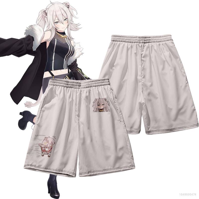 Quần Short Thể Thao Ống Rộng Lưng Cao In Họa Tiết Hoạt Hình Anime Dành Cho Nam Và Nữ Size Lớn