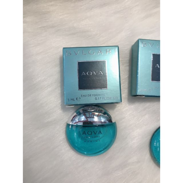 Nước hoa nam mini BVLGARI Aqva Pour Homme Marine EDT (5ml)