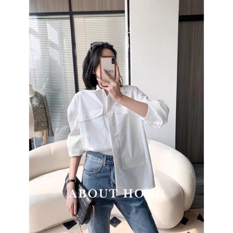 Áo sơ mi ZR phối túi