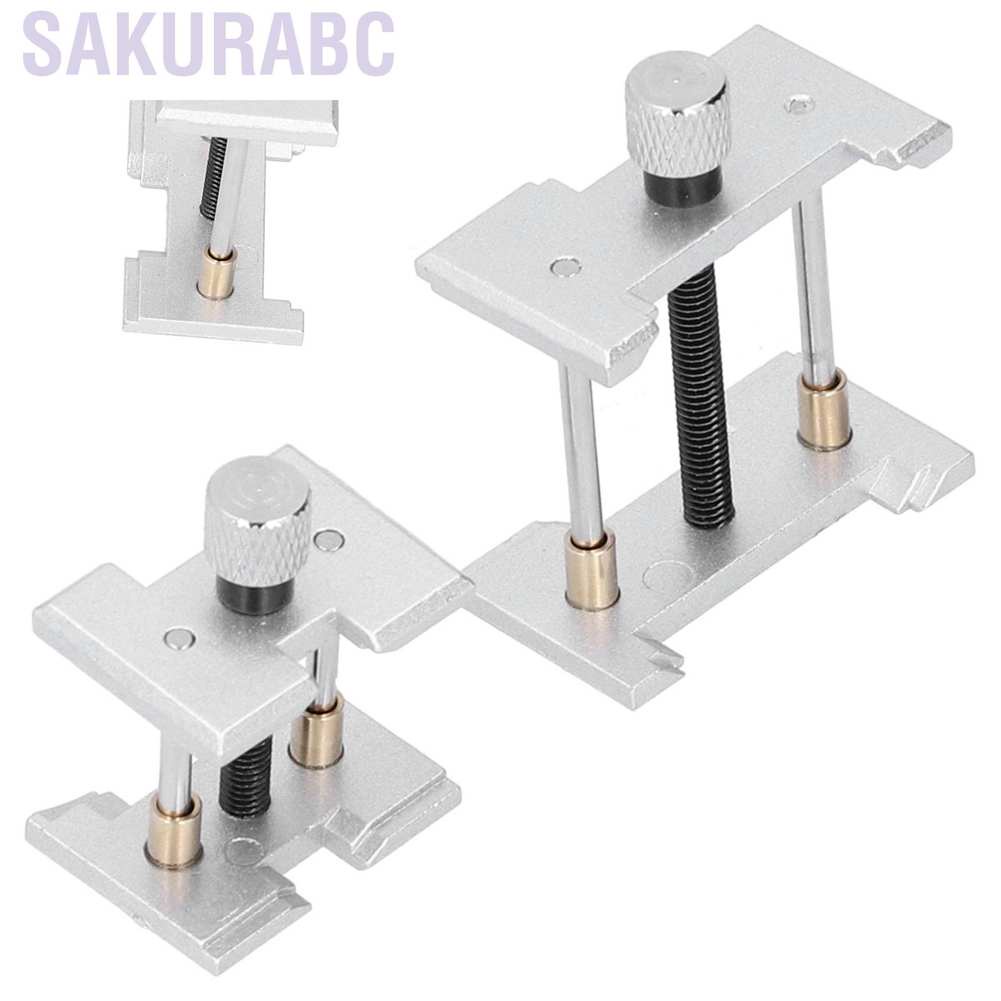 Set 2 đế kẹp sửa chữa máy đồng hồ đeo tay bằng thép