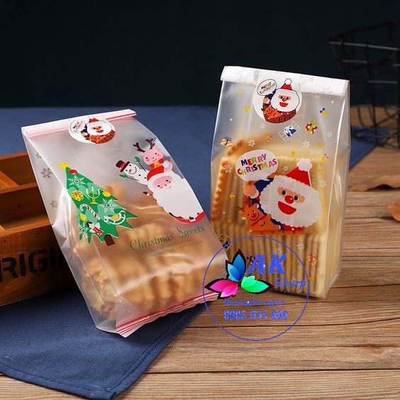 SET 10 TÚI ĐỰNG BÁNH QUY NOEL