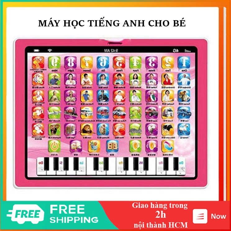 Máy tính bảng đồ chơi học tiếng anh có đàn piano cho bé dưới 7 tuổi