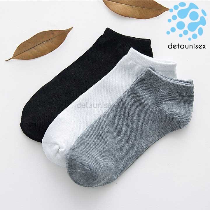 Vớ Vải Cotton Cổ Ngắn Tabi Màu Trơn Thoáng Khí Nam Nữ - VON1