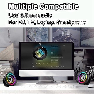 Loa máy tính có đèn RGB cổng USB