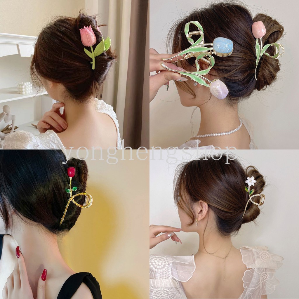 Kẹp TóC HìNh Hoa Lá BằNg Kim LoạI ThờI Trang Cho Nữ