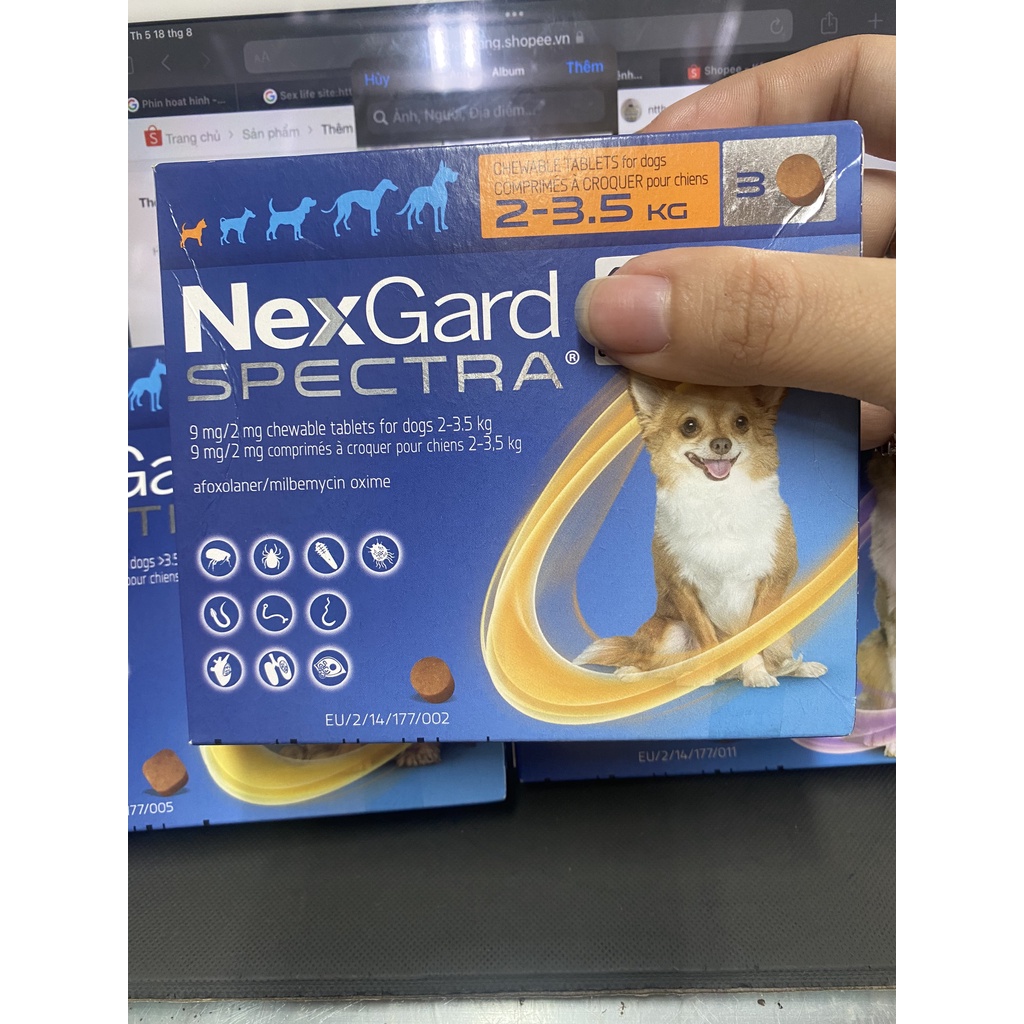 VIÊN NHAI DÀNH CHO CHÓ PHÒNG VE RẬN DERMODEX