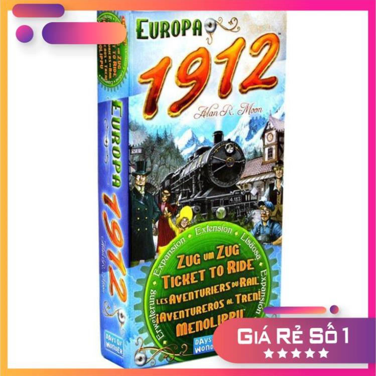 Sale lớn:  Boardgame hấp dẫn Ticket To Ride Europa 1912 Tiếng Anh - Phiên bản mở rộng